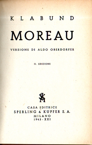 Narratori Nordici Klabund (Alfredo Henschke) Moreau
