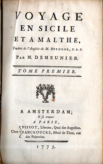 Voyage en Sicile et a Malthe