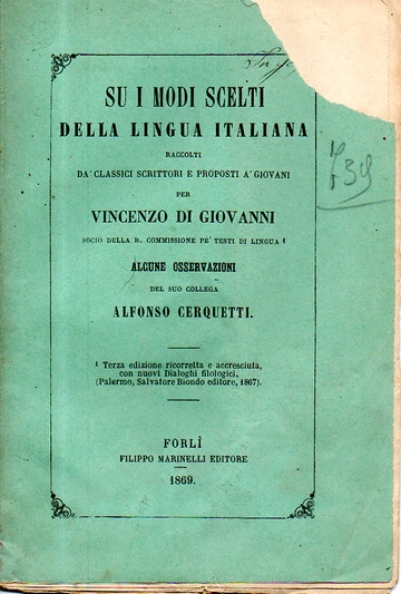 Su i modi scelti della lingua italiana raccolti da' classici scrittori