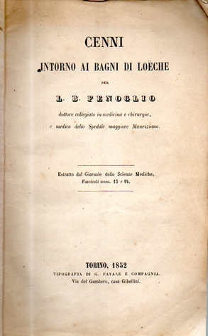 Cenni intorno ai Bagni di Loëche